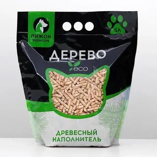 Наполнитель древесный "Пижон" Premium White, белые пеллеты, 