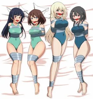 Naked cartoon girls tied up