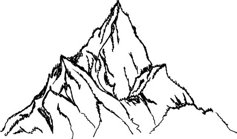 Free Download - Drawing Picture Of Mountain Clipart - Large 