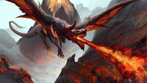 #341286 Dragon, Fire Breath, Fantasy 4k wallpaper - Rare Gal