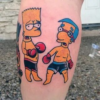 50 Bart Simpson Tattoo Designs For Men - The Simpsons Ink Id