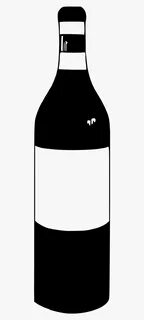 Clipart - Wine Bottle Black Png , Free Transparent Clipart -