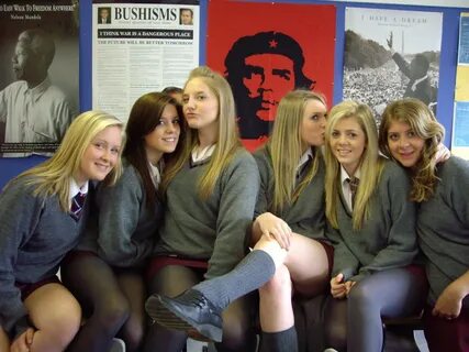 Girl flashes in class