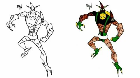 HOW TO DRAW ASTRODACTYL FROM BEN 10 - YouTube