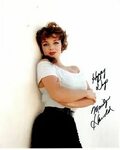 PLAYBOY PLAYMATE MARILYN HANOLD Signed 4x6 Photo AUTOGRAPH 1
