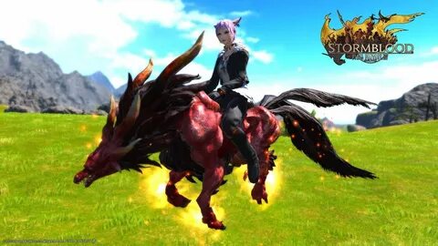 FINAL FANTASY XIV"Meet Managarm, a new mount added to the Re