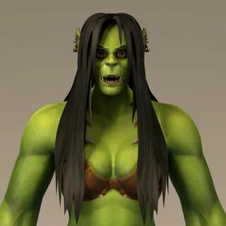 World of Warcraft Orc Female - 3D Model by Alza3D