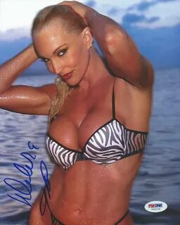 High Quality Autograph - sebra pattern bikini - Former WWE D