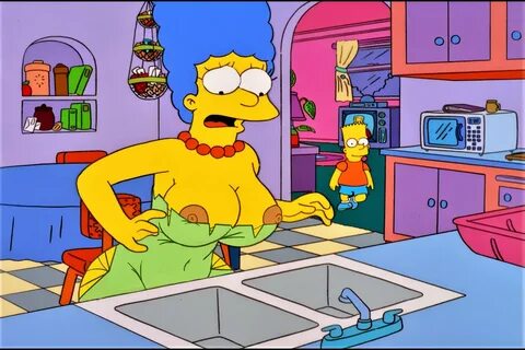 Marge simpson breast expansion.