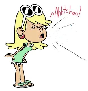 Leni Loud Sneezes by PSFForum on DeviantArt Sneezing, Funny 