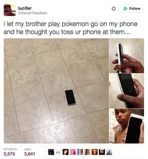When this brother didn't quite get Pokémon Go. Really funny,