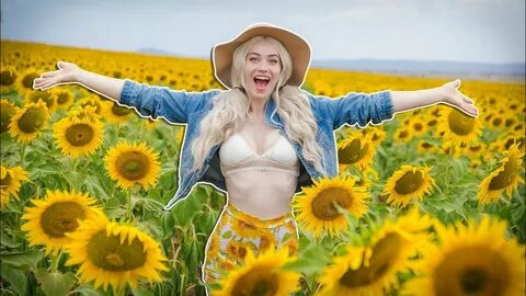 Sexy Sunflower Photoshoot - YouTube