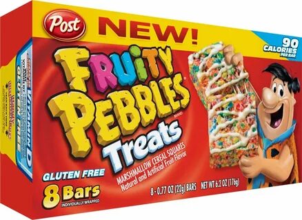 Buy Post Fruity Pebbles Treats 8-Count Treats (Pack of 4) in