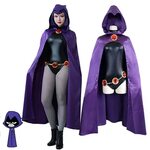 bodysuit leotard Raven Teen Titans Cloak and Leotard Purple 