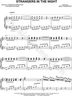 Richard Clayderman "Strangers in the Night" Sheet Music (Pia