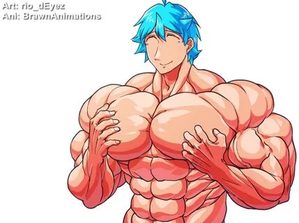 Muscle growth animation of Hikaru Lovely Pecs by Rio_dEye...