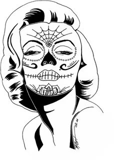 marilynmonroe sugarskull 262828038000211 by @jaxxz215