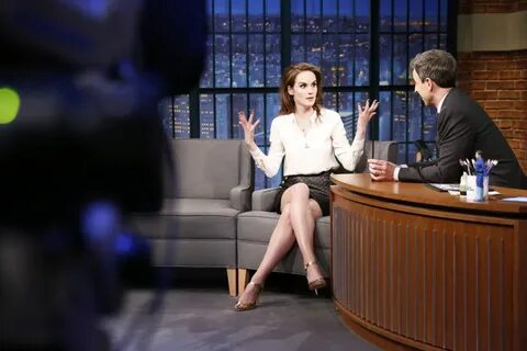 MICHELLE DOCKERY at The Late Show with Seth Meyers in New Yo