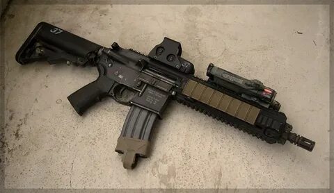 HK416 CAG inspiration. HK416 10" VFC, LMT stock Replica, E. 