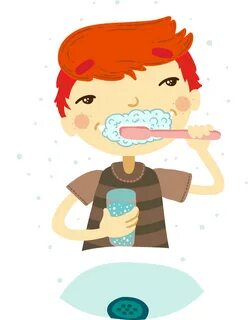 Tooth Brushing Clip Art Cartoon Teeth - Wash Your Face Clip 