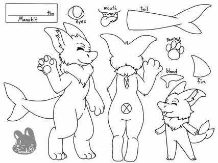 Furry Ref Sheet Base Manokit - Virtualpain Wallpaper