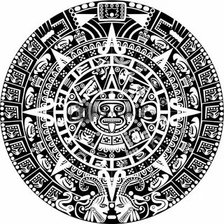 Royalty Free Vector Mayan calendar by sateda