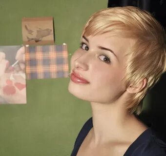 Blonde! and pixie cut! So i need a haircut in this picture. 
