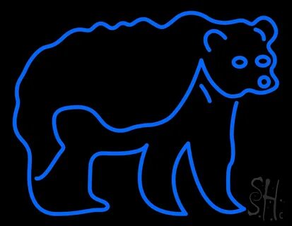 Grizzly Bear LED Neon Sign - Animals Neon Signs - Everything