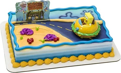 Amazon.com: Cake & Cupcake Toppers - SpongeBob SquarePants /