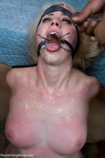 Tied up slut with fixed opened mouth Lorelei Lee owned by ei