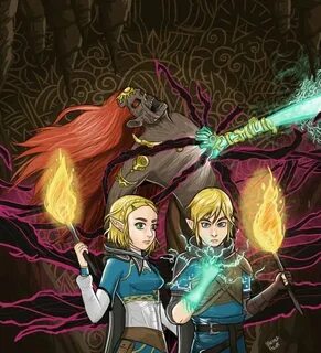 Legend of Zelda Breath of the Wild sequel artwork botw 2 fan