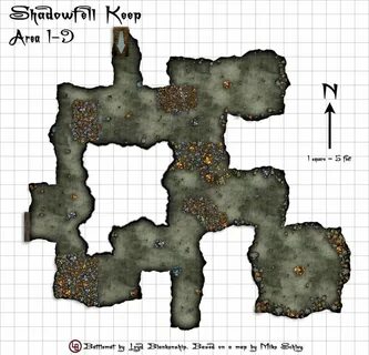 Battlemats for Keep on the Shadowfell (cc3/dd3/csuac) Dungeo