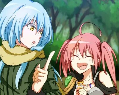 Rimuru y Milim Anime, Anime art, Anime fight
