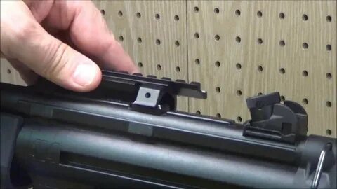 How to fit an airsoft picatinny rail to a H&K MP5-22 - YouTu
