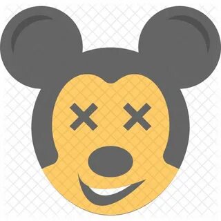 Mickey Mouse Emoji Icon - Download in Flat Style