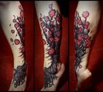 Cherry Blossom Awesomeness Kirschblüten tattoo, Ärmeltätowie