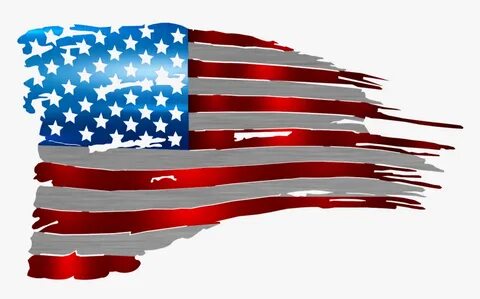 Torn American Flag Png - Cattaraugus County Sheriff, Transpa