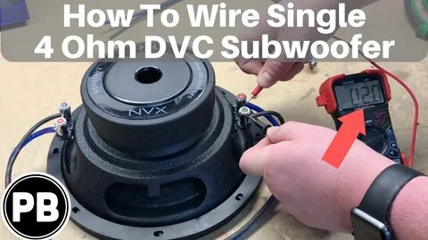 How To Wire DVC 4 Ohm Subwoofer - YouTube