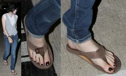 You can choose one celeb to get a footjob. Kirsten Stewart -