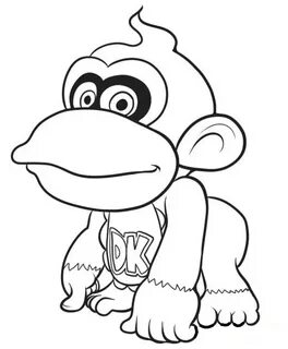 Dibujos de Bebé Donkey Kong para Colorear para Colorear, Pin