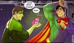 Superman :: Green Lantern :: DC Comics :: kryponite :: joke 