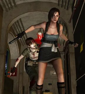 Rebecca Chambers Zombie vs Jill Valentine by CentralRebecky 