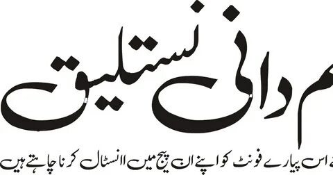 AIO Store: Al Qalam Dani Nastaleeq New Urdu Font 2019