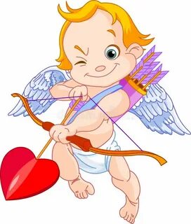 Valentine's Cupid. Illustration of a Valentine's Day cupid r