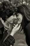 black and white, boy, couple, cute, dimple, girl, love, phot