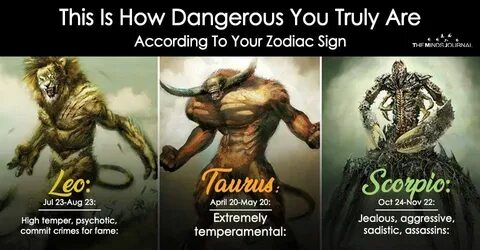 This Is How Dangerous You Truly Are According To Your Zodiac
