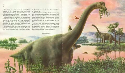 zallinger1966-giant-golden-brachiosaurus Prehistoric animals