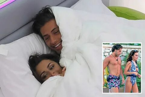 Love Island's cheeky Kem Cetinay and Amber Davies enjoy a ni