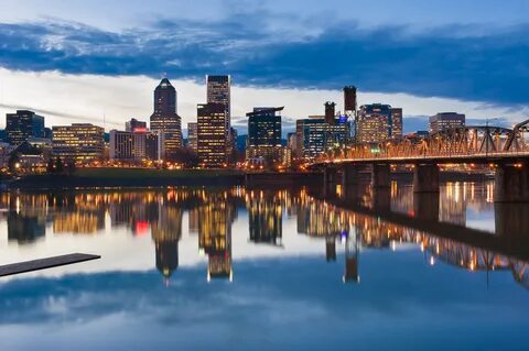 Willamette River Reflections, Portland, Oregon - Macerich