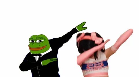 Pepe and Nyannyan Cosplay Dabbing He Cute Know Your Meme